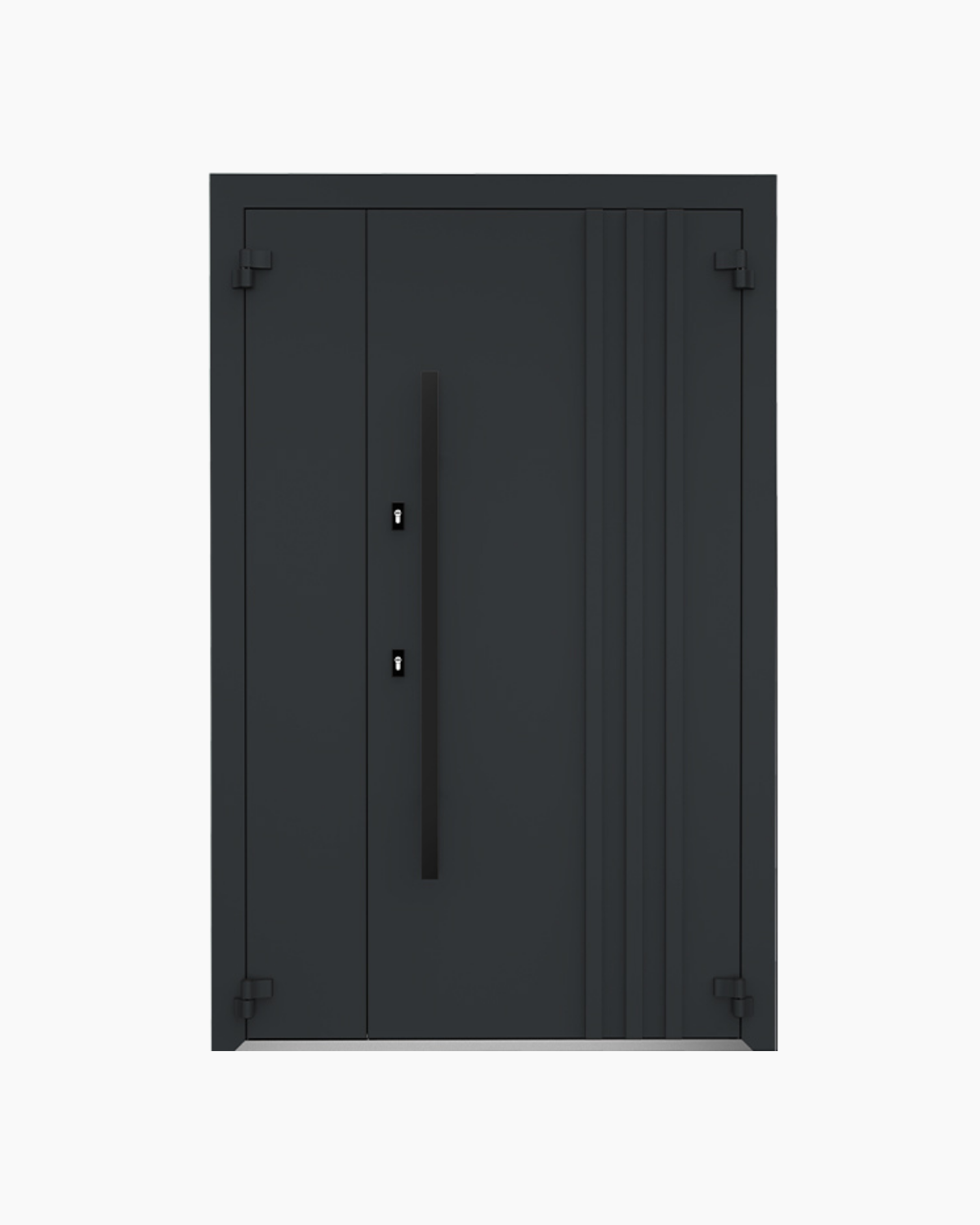 Usa Exterior Aluminiu pentru Casa "Aluminium Plina", Steelline