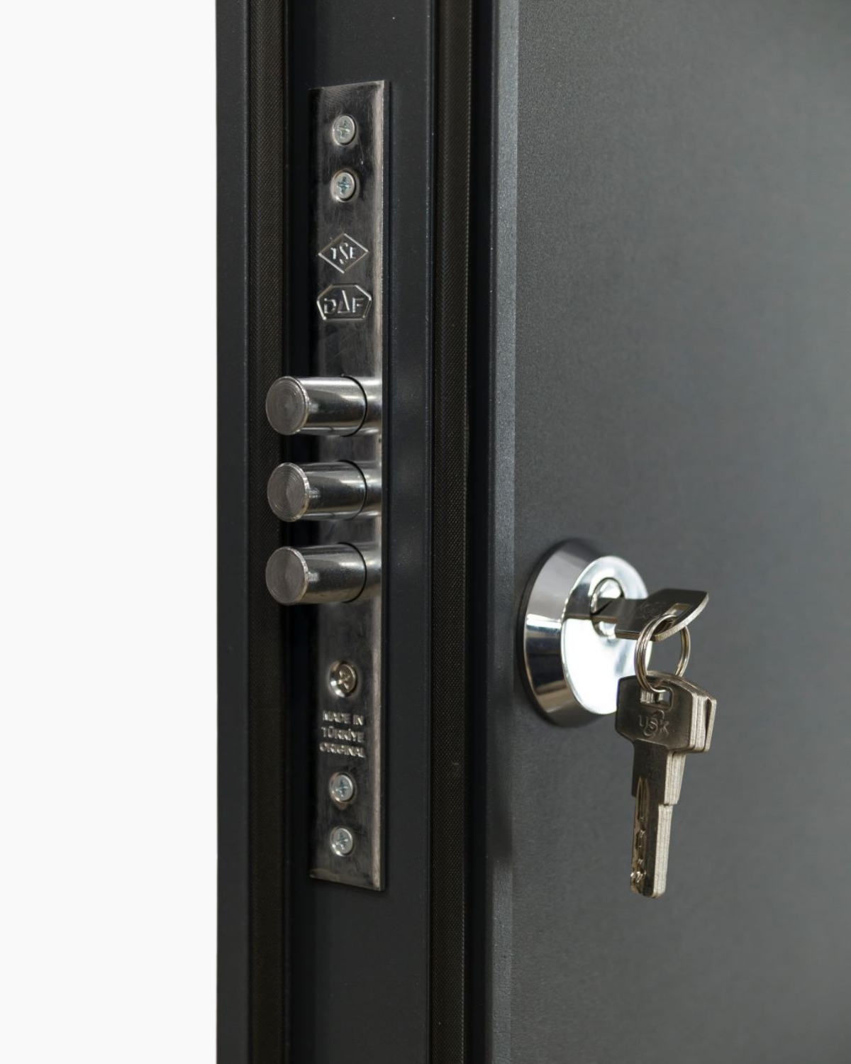 Usa Exterior Metalica pentru Apartament "Standard" Thermo Standard, Maro/Alb
